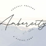 Ambercity Font Poster 1