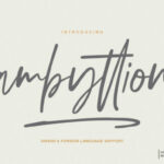 Ambyttion Font Poster 1