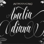 Amelia Diana Font Poster 1