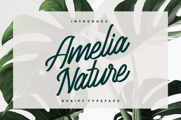 Amelia Nature Font Poster 1
