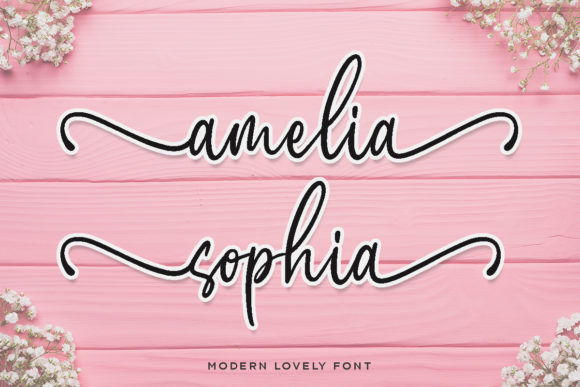 Amelia Sophia Font Poster 1