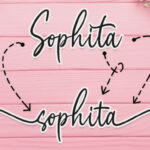 Amelia Sophia Font Poster 3