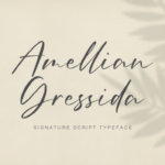 Amellian Gressida Font Poster 1