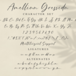 Amellian Gressida Font Poster 13