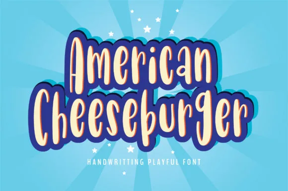 AmericanCheeseburger Font AmericanCheeseburger Font Poster 1