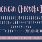 AmericanCheeseburger Font Poster 6