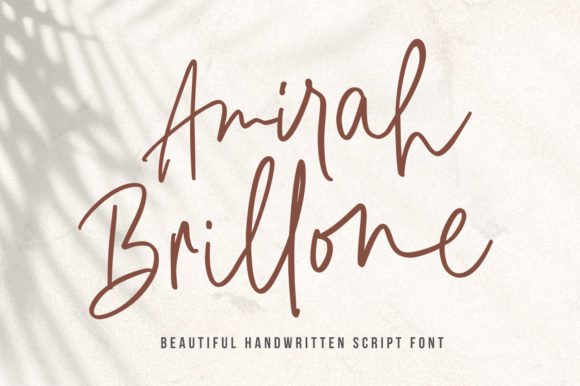 Amirah Brillone Font Poster 1