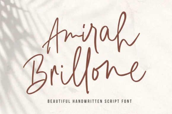 Amirah Brillone Font Amirah Brillone Font Poster 1
