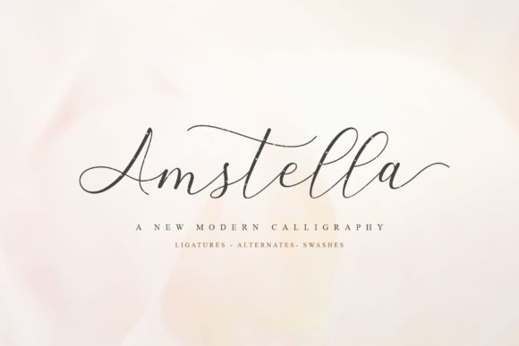 Amstella Font Poster 1