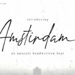 Amstirdam Font Poster 1