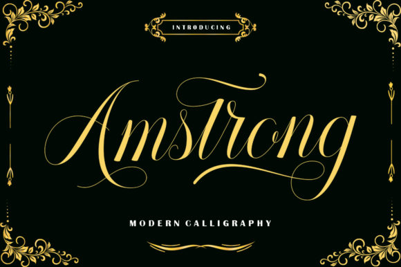 Amstrong Font Poster 1