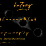 Amstrong Font Poster 6