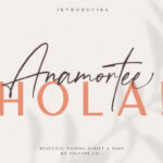 Anamortee Font Poster 1