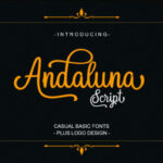Andaluna Font Poster 1