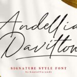 Andellia Davilton Font Poster 1