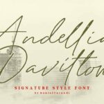 Andellia Davilton Font Poster 5