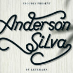 Anderson Silva Font Poster 1