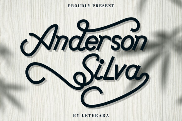 Anderson Silva Font Poster 1