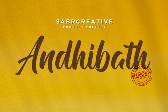 Andhibath Font Poster 1