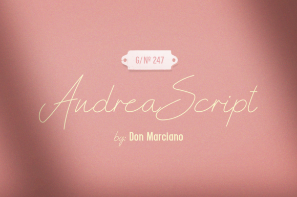 Andrea Font Poster 1