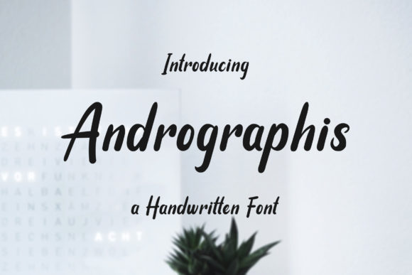 Andrographis Font Poster 1