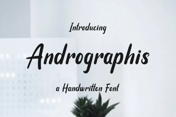 Andrographis Font Andrographis Font Poster 1