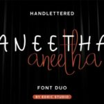 Aneetha Font Poster 2