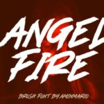Angel Fire Font Poster 1