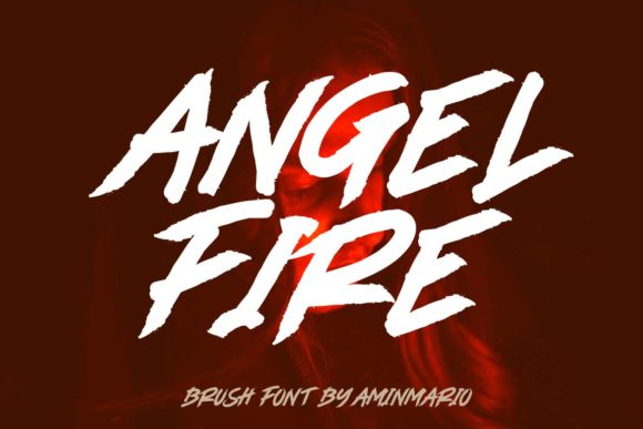 Angel Fire Font Poster 1