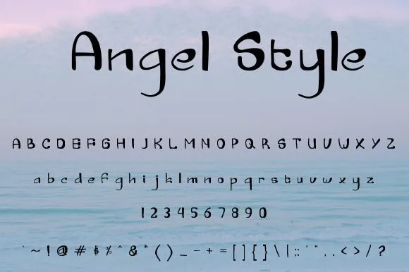 Angel Style Font Angel Style Font Poster 1