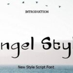 Angel Style Font Poster 3