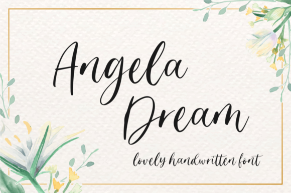 Angela Dream Font Poster 1