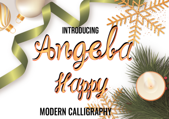 Angela Happy Font Poster 1