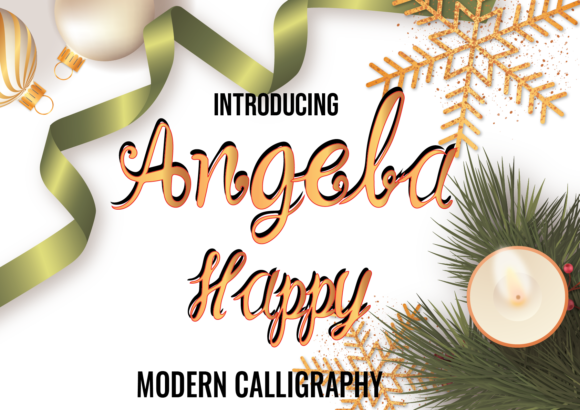Angela Happy Font Angela Happy Font Poster 1