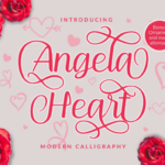 Angela Heart Font Poster 1