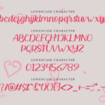 Angela Heart Font Poster 2