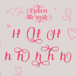 Angela Heart Font Poster 3