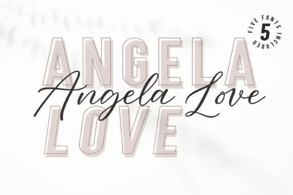 Angela Love Duo Font Poster 1