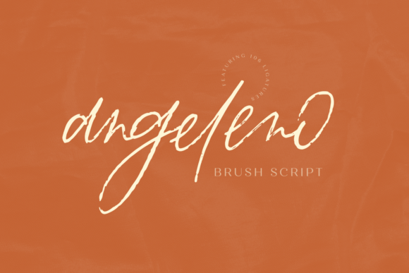 Angeleno Brush Font Poster 1