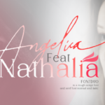 Angelica Feat Nathalia Font Poster 1