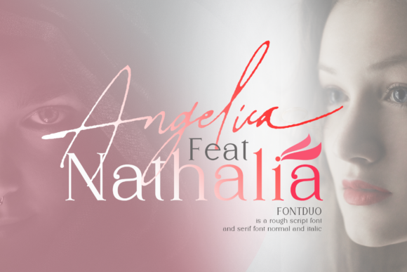 Angelica Feat Nathalia Font Poster 1