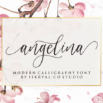 Angelina Font Poster 1