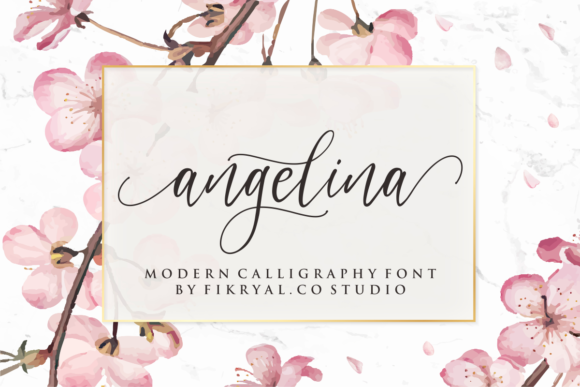 Angelina Font Poster 1