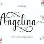 Angelina Font Poster 1