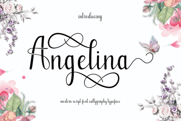 Angelina Font Poster 1