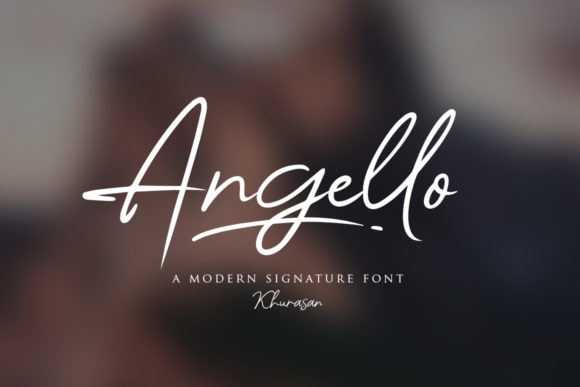 Angello Font Poster 1