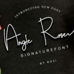 Angle Rose Font Poster 1