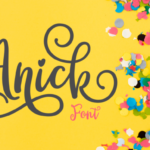 Anick Font Poster 6