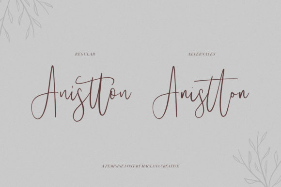 Anistton Font Poster 1