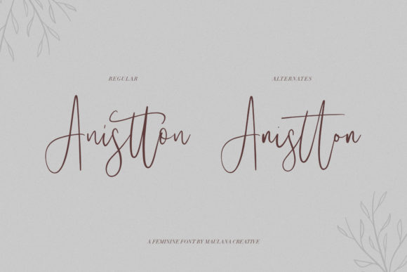 Anistton Font Poster 1
